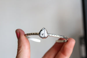 White Buffalo Stamped Cuff