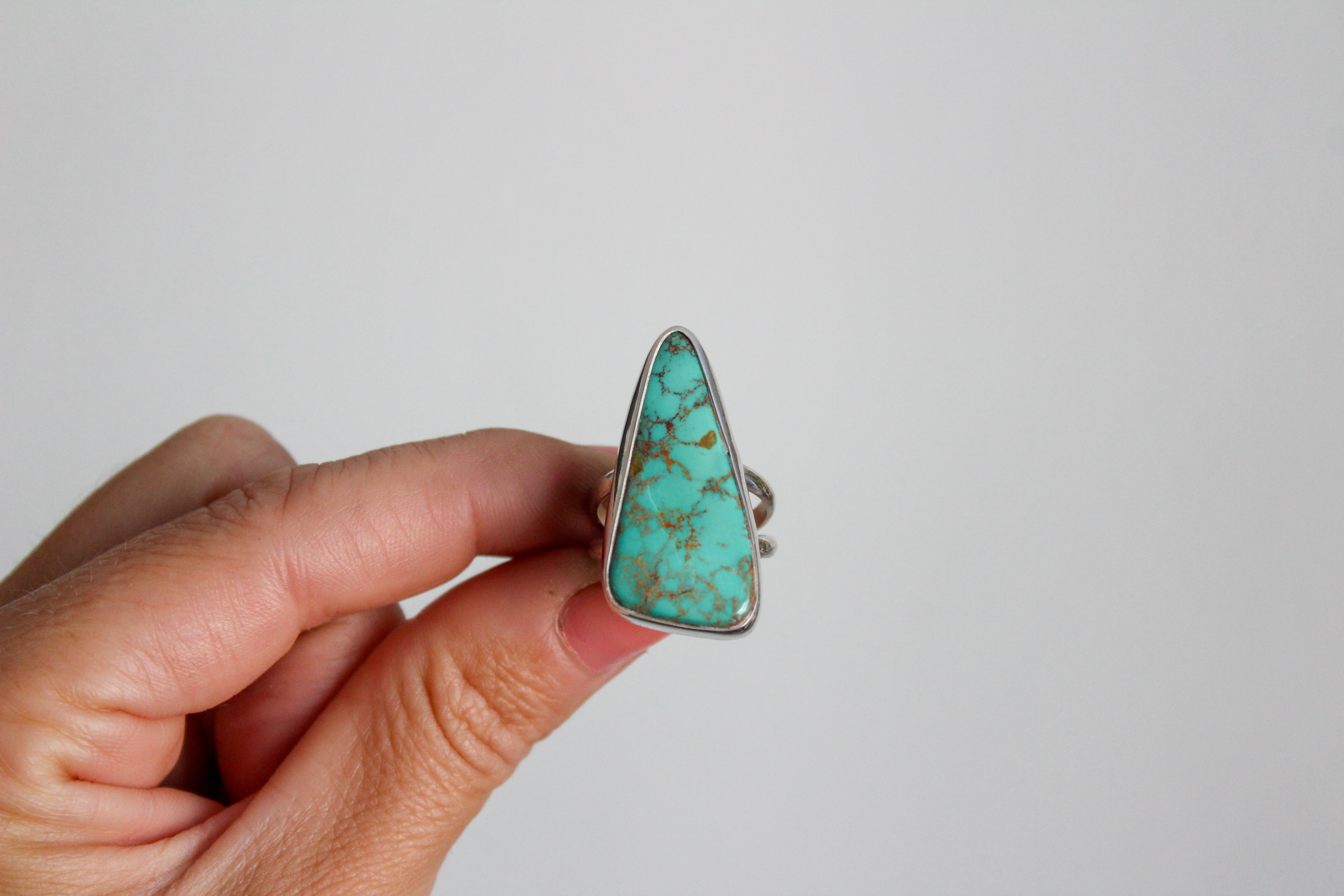 Royston Turquoise Statement Ring- Size 7.75