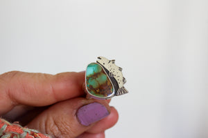 Royston Turquoise Trout Ring- Size 9.25