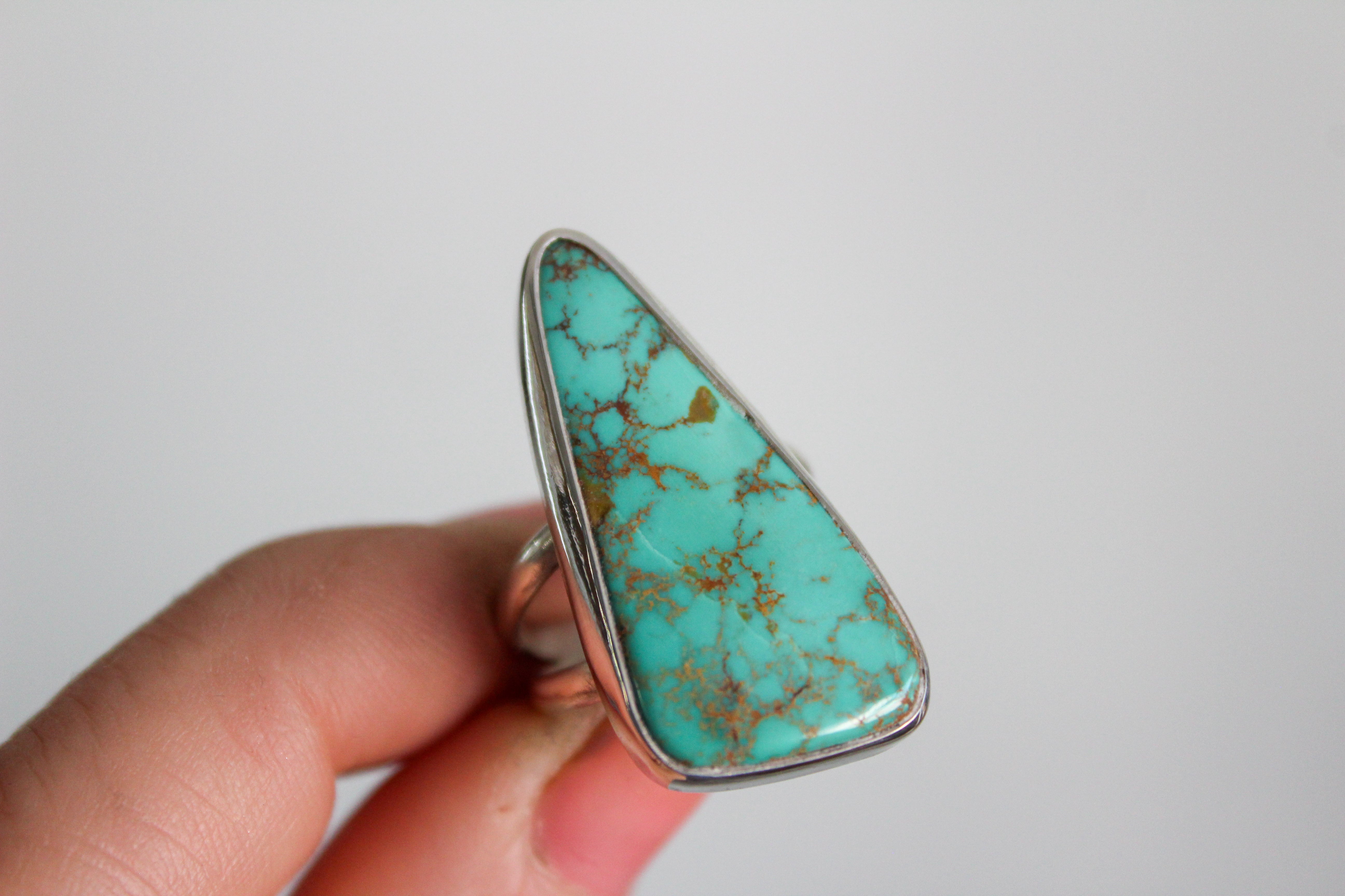 Royston Turquoise Statement Ring- Size 7.75