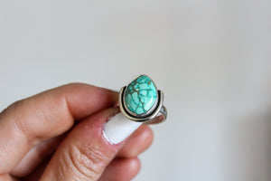 Carico Lake Turquoise Ravine Ring Size- 8.75
