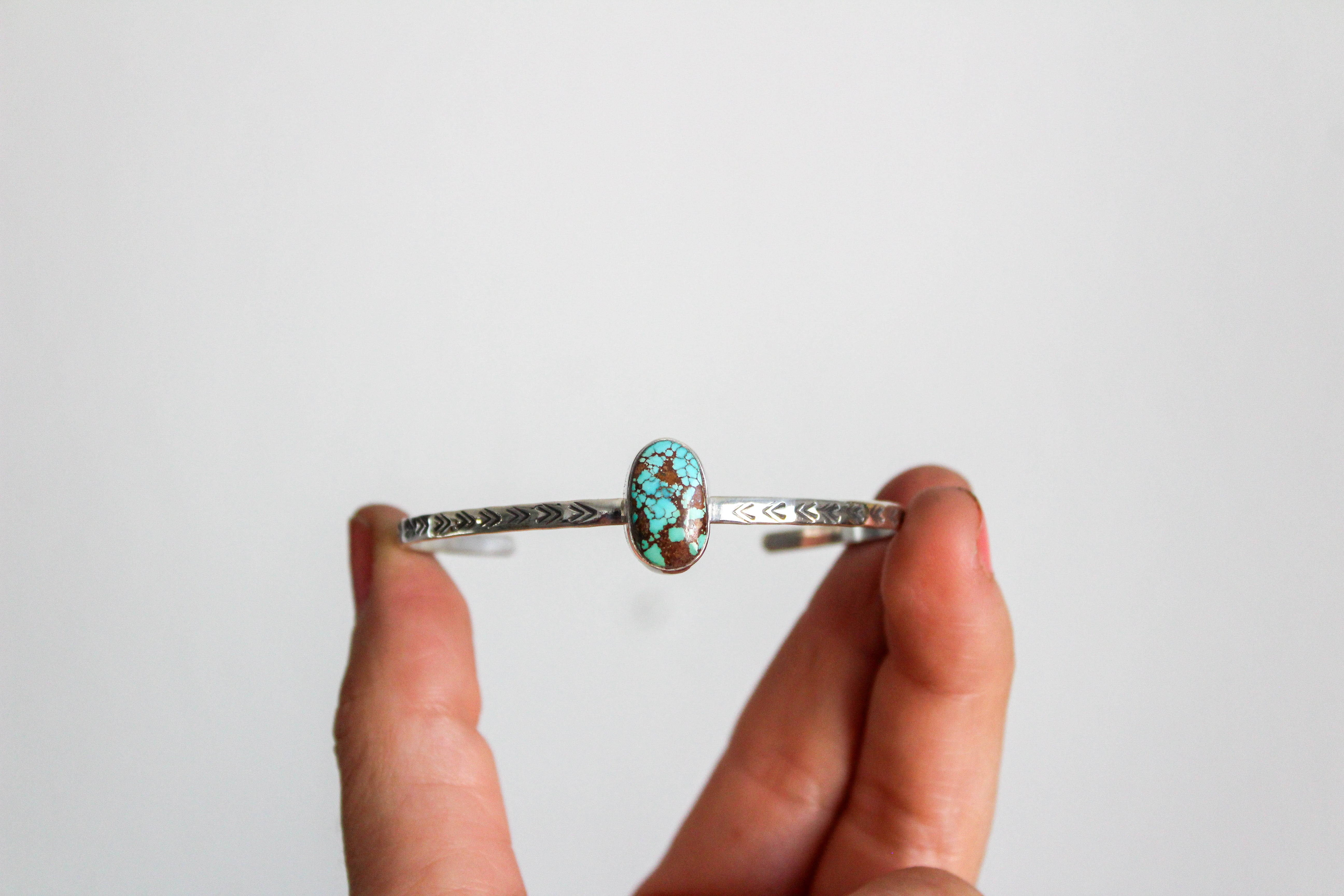 Royston Turquoise Stamped Cuff