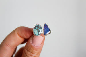 Calypso & Australian Boulder Opal Ring - Size 8.5