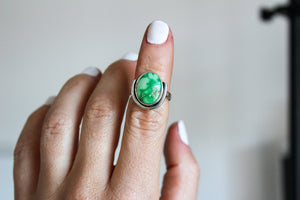 Emerald Valley Turquoise Ravine Ring Size- 6.5