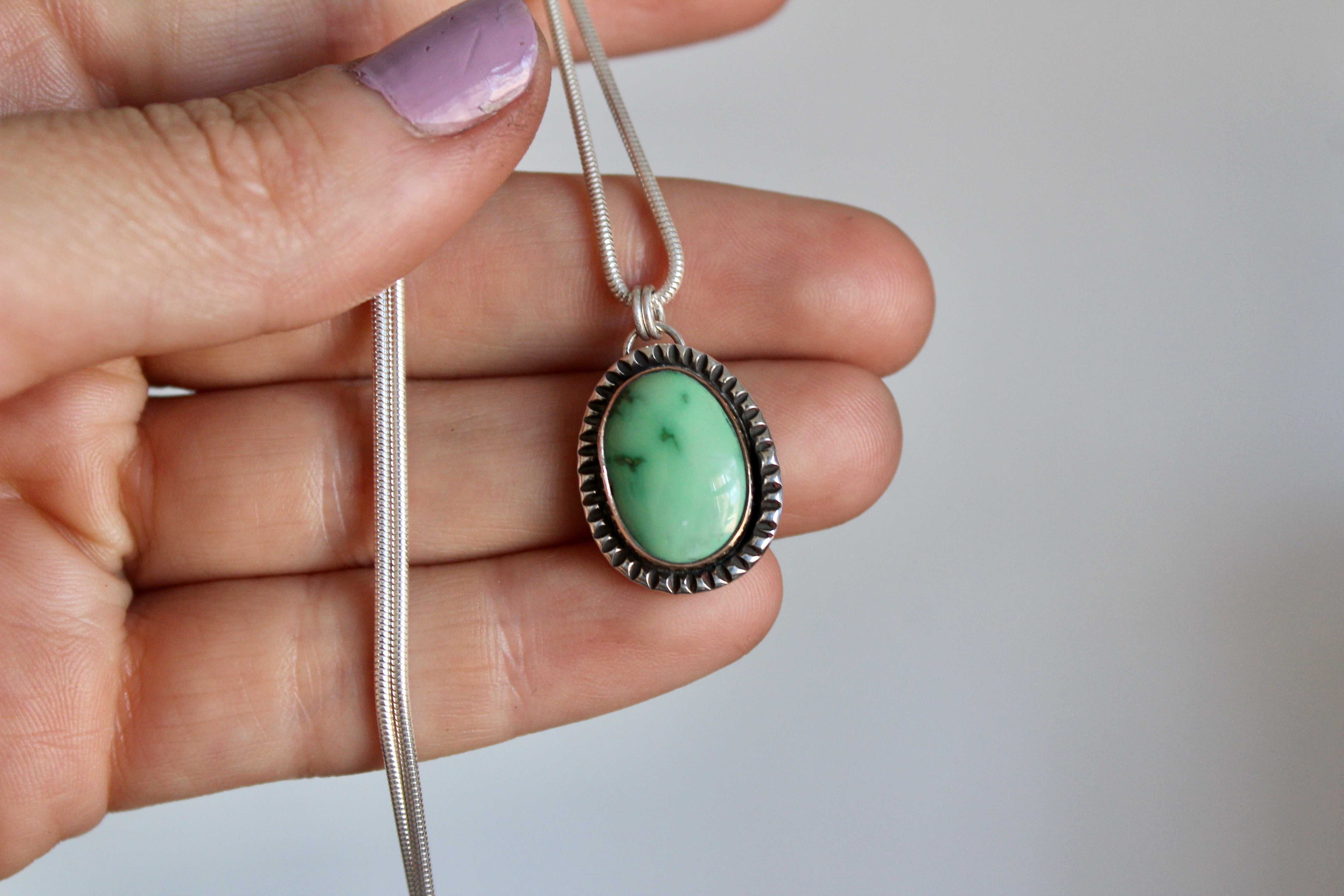 Emerald Valley Turquoise Ridgeline Necklace #1