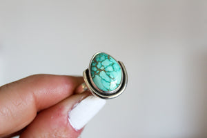 Carico Lake Turquoise Ravine Ring Size- 8.75