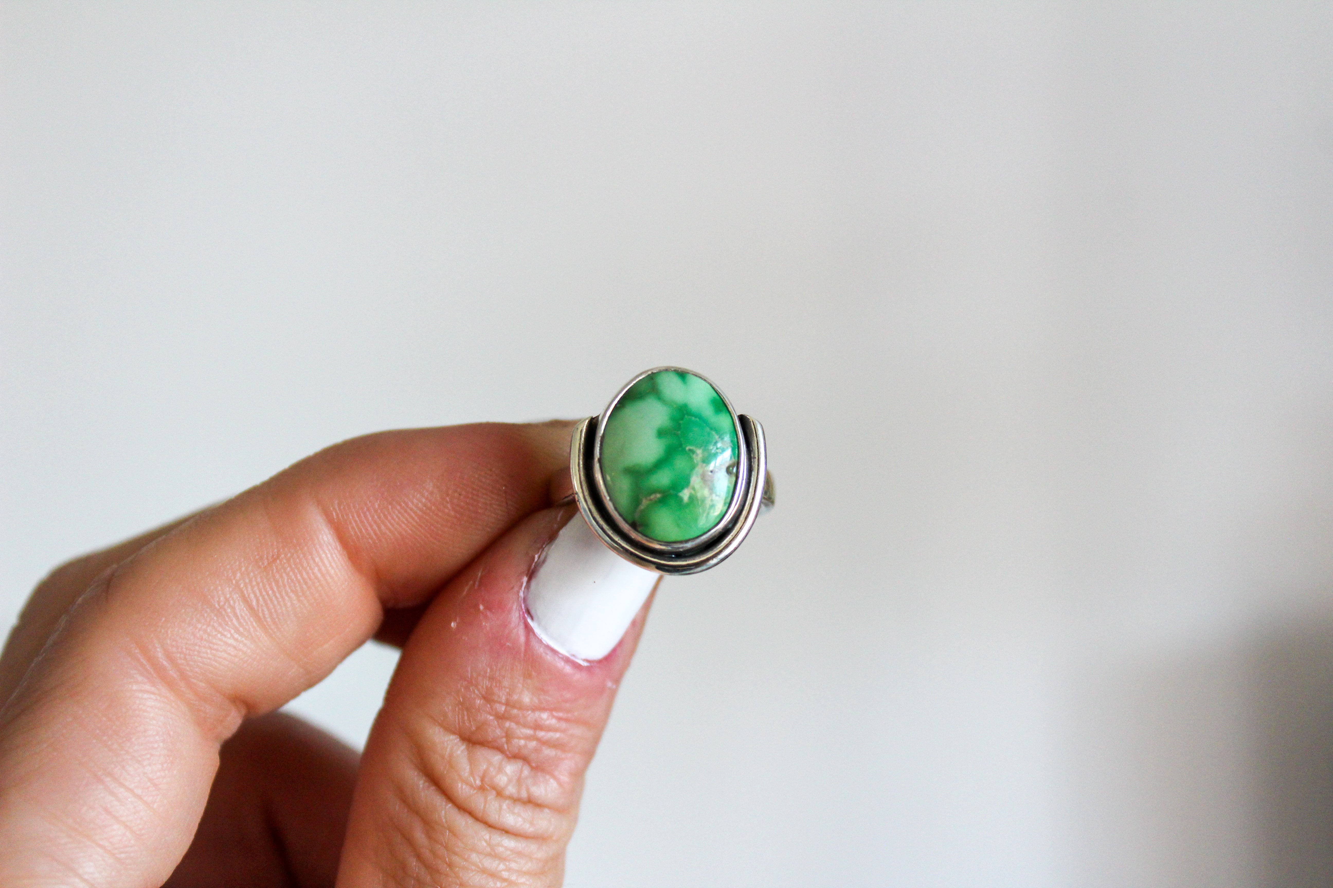 Emerald Valley Turquoise Ravine Ring Size- 6.5