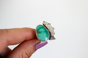 Emerald Valley Turquoise Trout Ring- Size 6.75