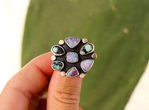 Calypso & Opal Bloom Ring- Size 7