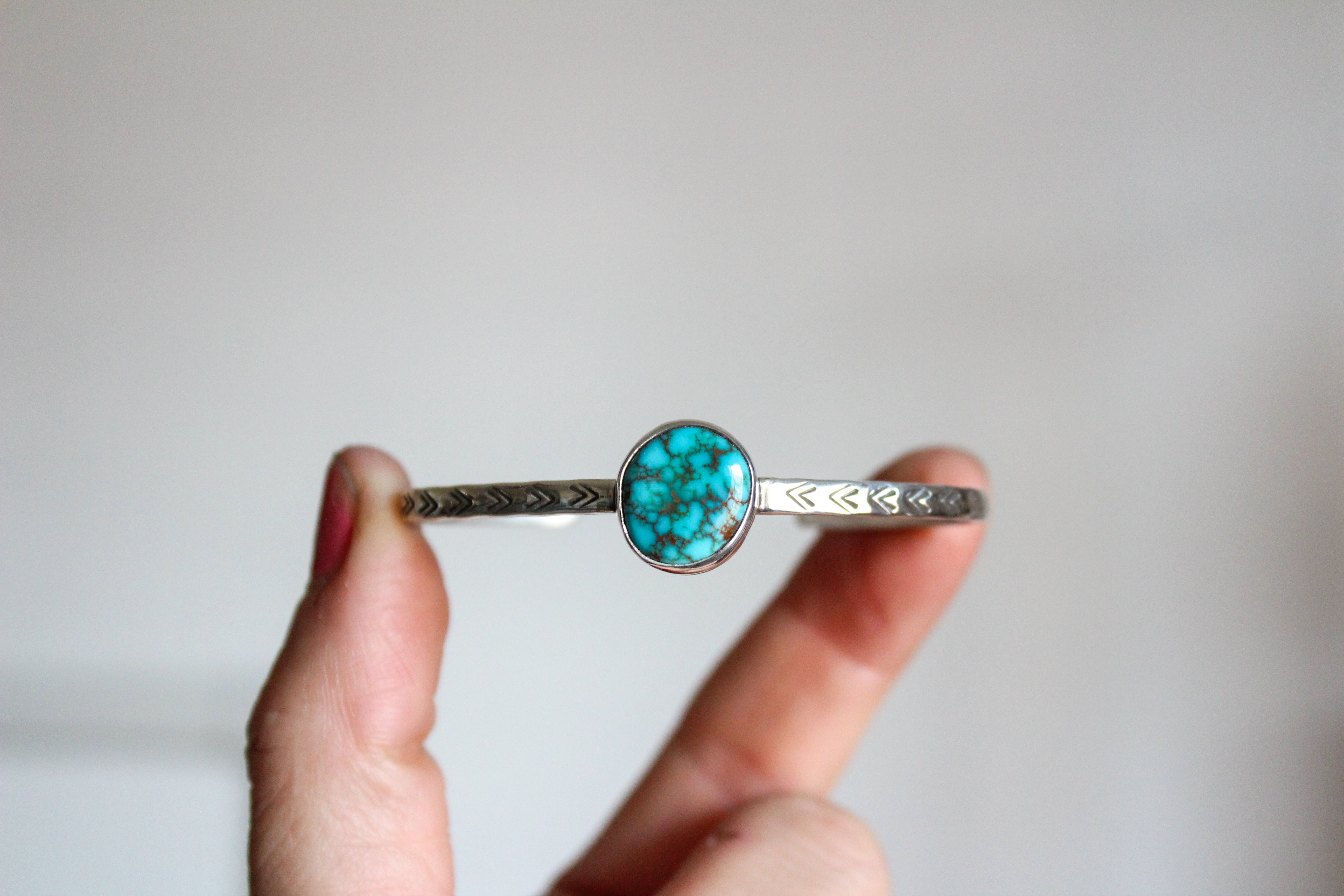 Royston Turquoise Stamped Cuff