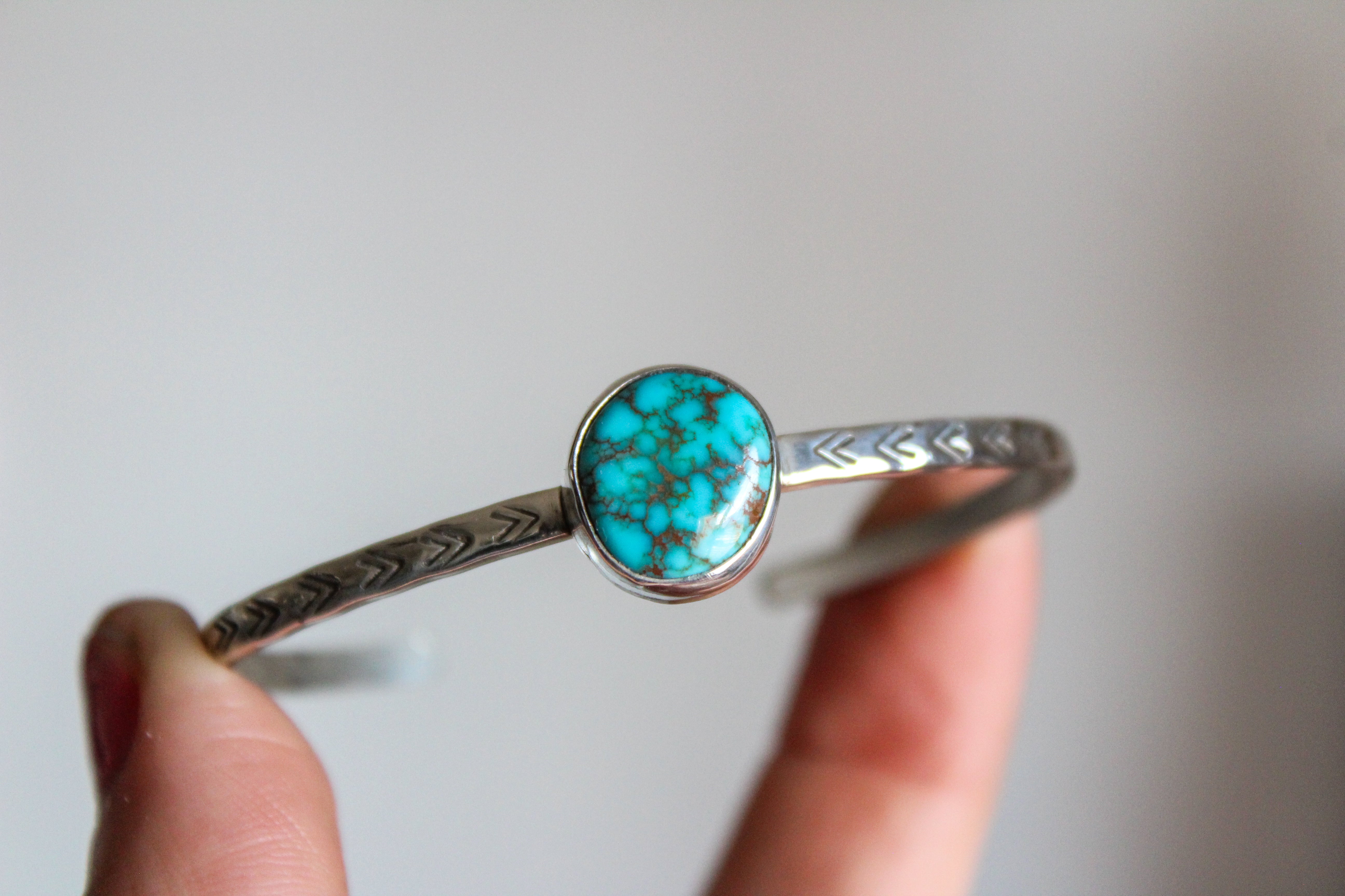 Royston Turquoise Stamped Cuff